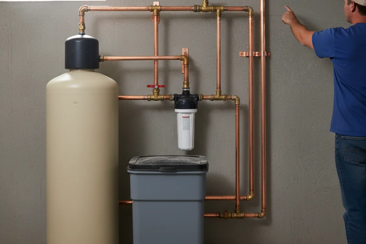 Whole-house water treatment system installed in Pease